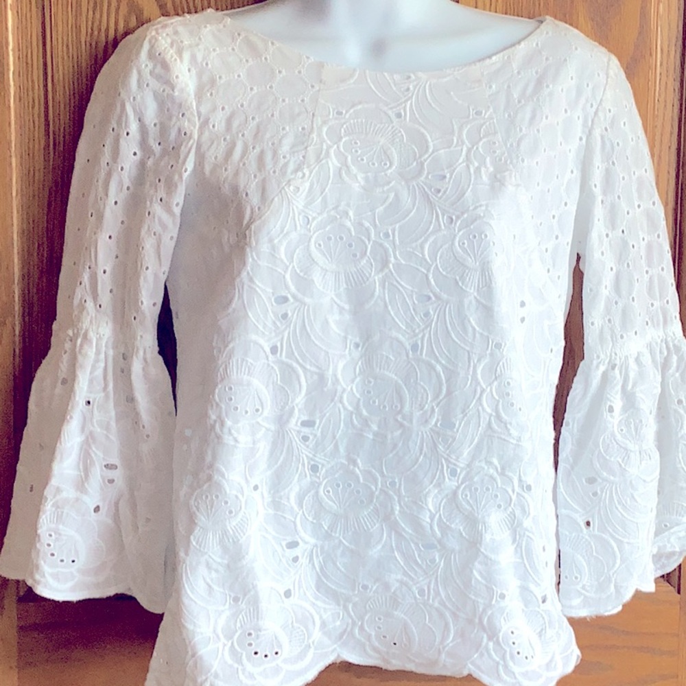 Brooks Brothers white , bodice lined, blouse,  sz 0